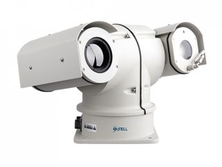 กล้องวงจรปิดการตรวจจับอุณหภูมิ CCTV ระบบ ไอพี Thermal IP PTZ
